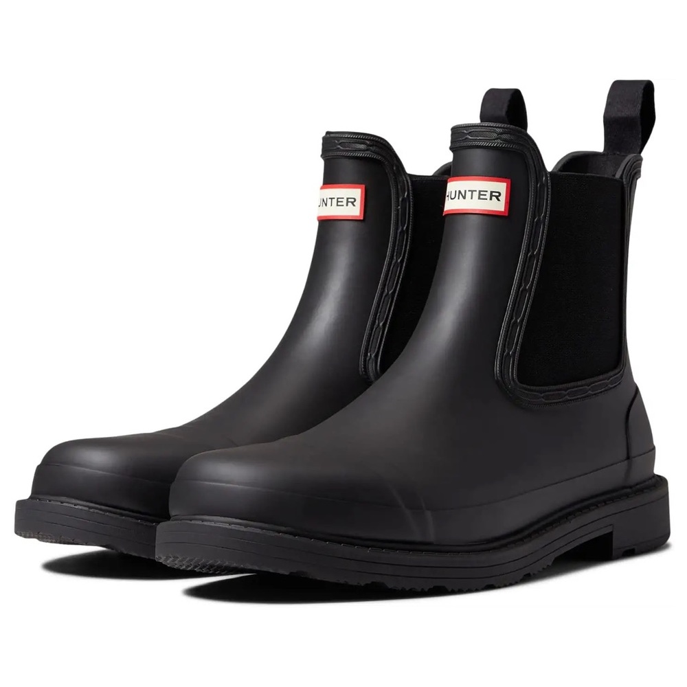 Hunter Women's Black Chelsea Boots